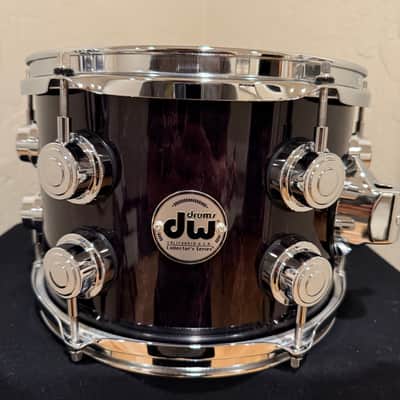 DW Collector's Series 333 Pure Maple 7x10 Rack Tom in Ebony Stain Gloss Lacquer with Chrome Hardware (Rm4) image 2