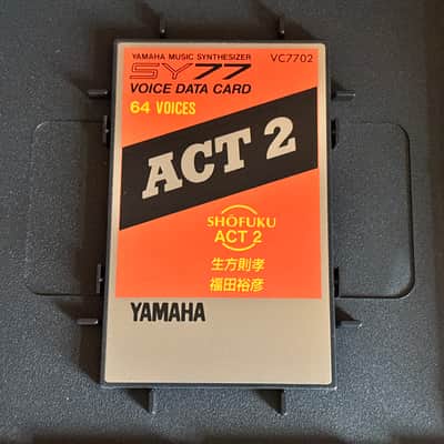 Yamaha SY77 VOICE DATA CARD SHOFUKU ACT2 VC7702 image 3