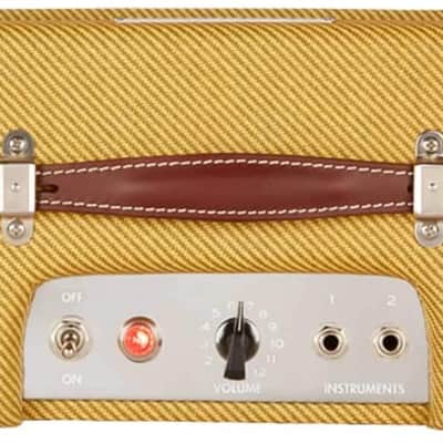 Fender '57 Custom Champ 5W 1x8 Tube Guitar Amp Lacquered Tweed image 5