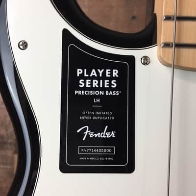 Fender Player Precision Bass LEFTY Black with Maple Fretboard, Free Ship, 433 image 4
