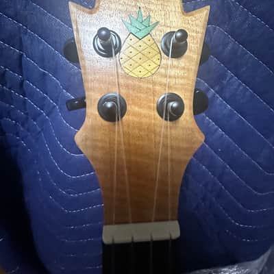KoAloha UkeSA Tenor Pops' Pineapple Sunday Solid Acacia Ukulele M559 image 11
