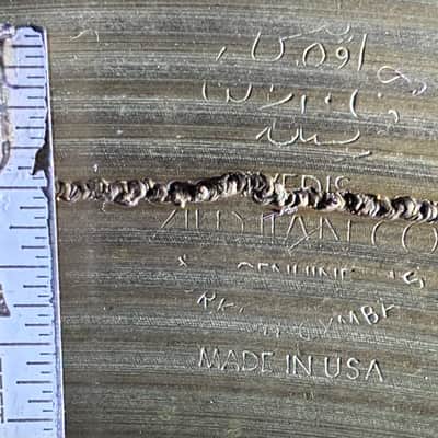 Zildjian Restored 20" A. Transition Stamp 1946 to 1953 image 8