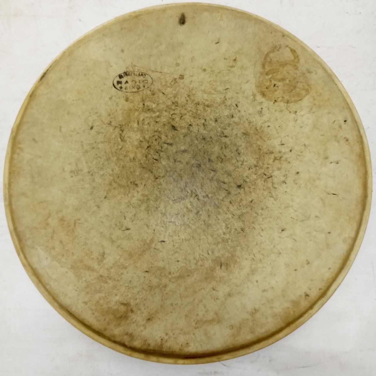Slingerland 14"Radio King Calf Skin Snare/Floor Tom Drum Head Batter Vintage 40s — main photograph