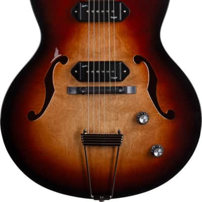 Godin 5th Avenue Kingpin II DLX Hollowbody Electric Guitar, Rosewood Fingerboard, Vintage Burst image 1