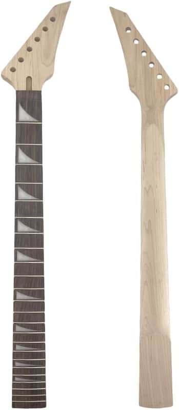 Electric Guitar Neck 24 fret 25.5 inch Maple Rosewood Fretboard Guitar Neck  Locking Nut Cool Inlay Bolt on heel image 1