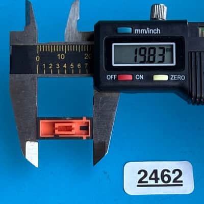 CASIO MT-100 Vintage Keyboard Part: Black (w/Red Line) Melody Slider Cover Cap image 5