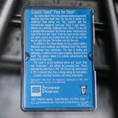 Seymour Duncan STK-S4n Classic Stack Plus Strat Neck Pickup - Black image 2