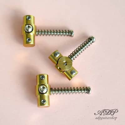 3 Vintage Swivel Brass Saddle for Telecaster image 2