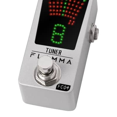 FLAMMA Tuner Pedal FC04 Chromatic Guitar Tuner Pedal, Tuning Pedal for High Precision 1 Cent with Pitch Indicator for Guitar and Bass, True Bypass image 1