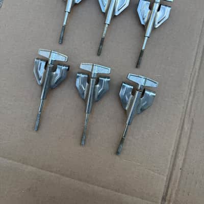 6x Pack Vintage Tama Superstar Imperialstar Bass Drum Tension Rods and Claws image 1