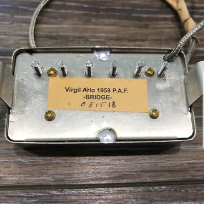 Barely Used - ORIGINAL 2019 Virgil Arlo 1959 PAF Humbucker Set! Antique Nickel. NOT TONE SPECIFIC image 3
