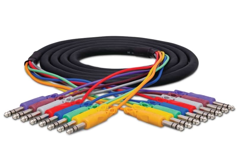 Hosa Balanced Snake, 1/4 in. TRS to Same, 1 m, CSS-801 image 1