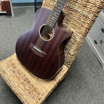 D'Angelico D'Angelico Premier Fulton LS 12-string Acoustic-electric Guitar - Mahogany Satin image 1