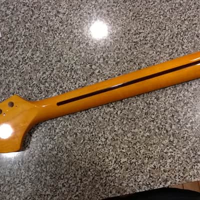 Fender Mustang  Amber/rosewood neck image 2