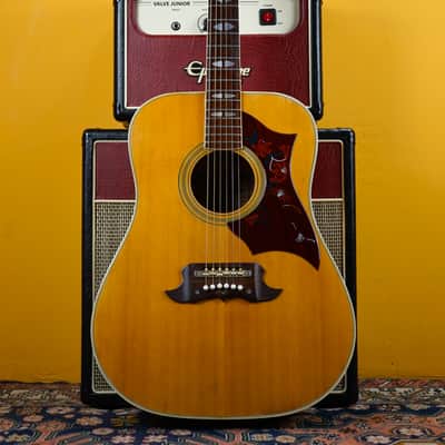 1970s Terada Japan FW504 'Lawsuit' Natural Acoustic Guitar image 3