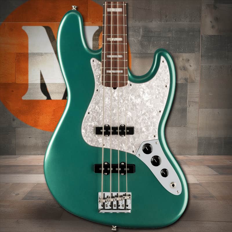 Fender Adam Clayton Jazz Bass Rosewood Fingerboard - Sherwood Green Metallic image 1