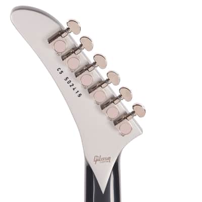 Gibson Custom Shop Explorer Custom "CME Spec" Silver Sparkle Burst/Black Back VOS w/Silver Stinger (Serial #CS502415) image 7