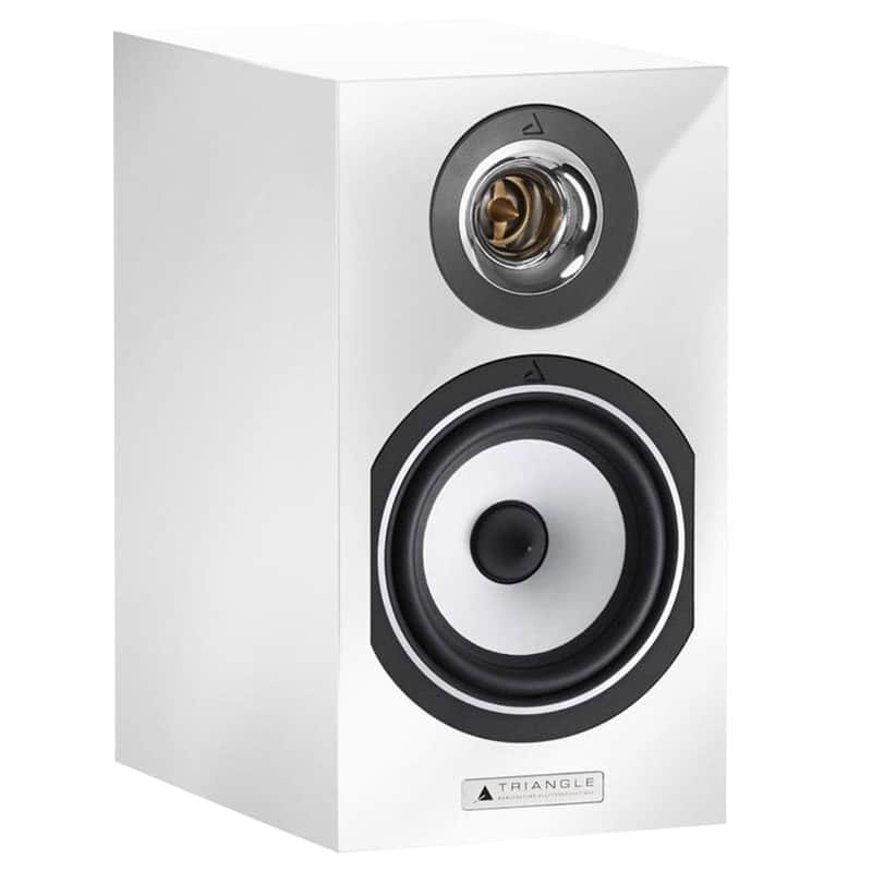 Triangle Esprit Titus Ez Hi-Fi Bookshelf Speakers, White High Gloss, Pair image 1