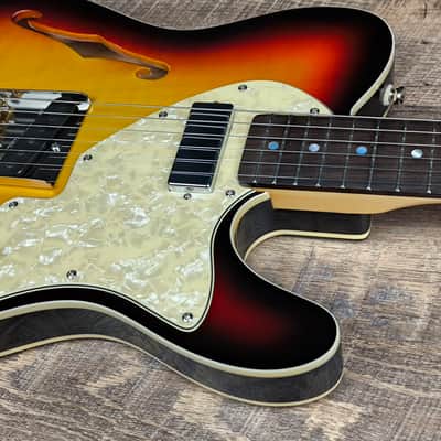 MyDream Partcaster Custom Built - Thinline Sunburst Lollar FB Freeway image 4
