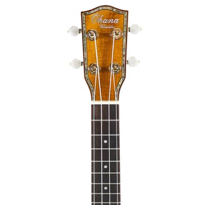Ohana CK-350G Limited Edition Gloss Solid Koa Concert Ukulele image 6