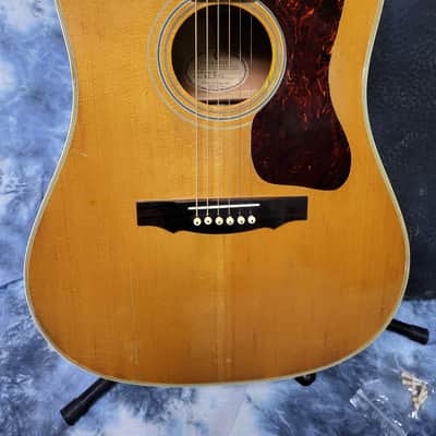 Video Demo Vintage RARE 1967 Guild D-44 NT Spruce Pearwood Dreadnought Acoustic Guitar Pro Setup New String Original Hard Shell Case image 2