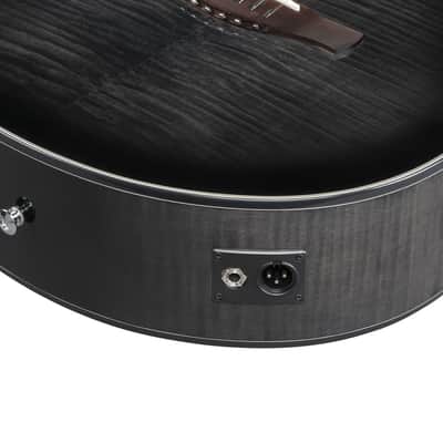 Ibanez AEWC400 Acoustic Electric Guitar - Transparent Black Sunburst High Gloss (AEWC400TKS) image 7