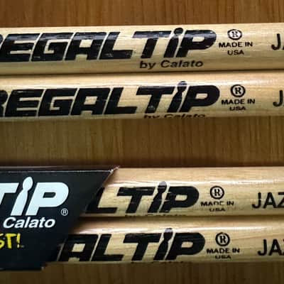 2 - pairs Regal Tip Jazz Drumsticks, 211R Classic Series, Wood  Tip, new old stock, never used, original packaging image 2