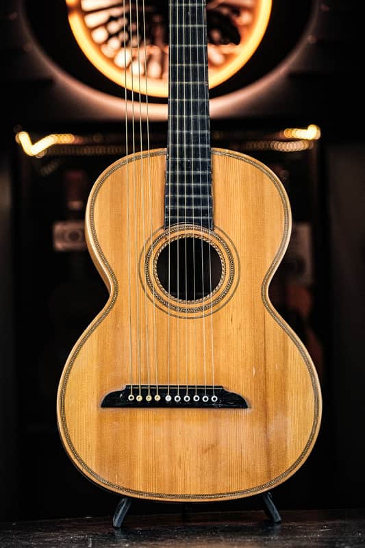1950s Noname 10-string Guitar Lute natural image 1