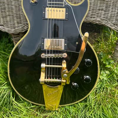 Gibson Les Paul Custom W/ Bigsby (1957 Black Beauty) 1999 - Black/Ebony image 2