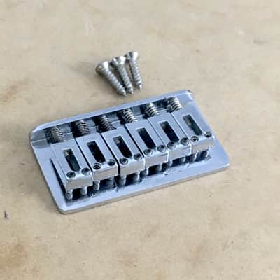 Vintage Fender 70s Tele Deluxe Bridge Thinline Hardtail Original 011032 Saddles 52.8mm String Spacing image 1