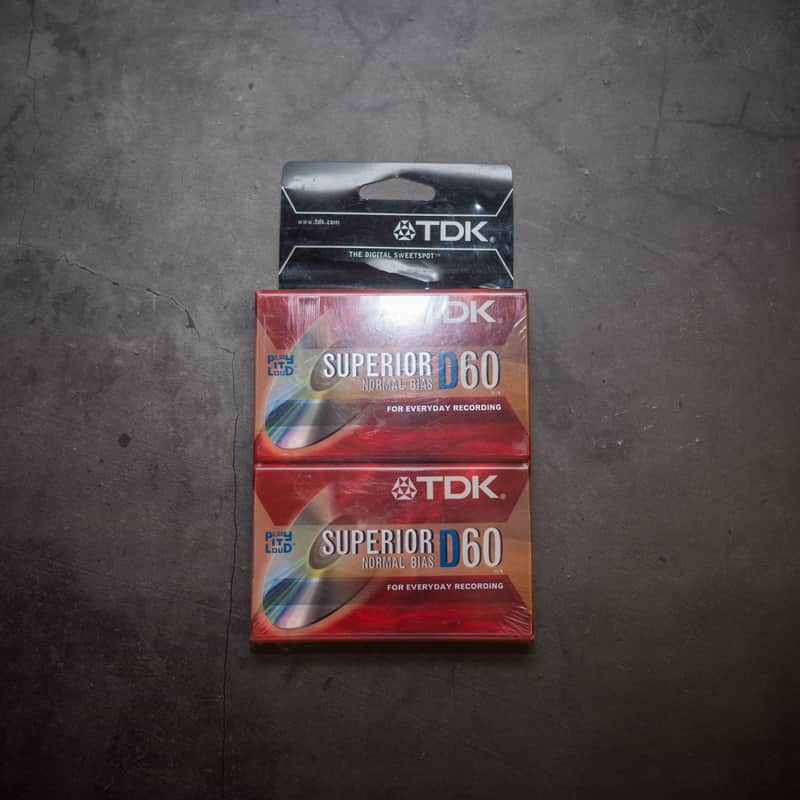 TDK D60 Cassettes (2x) NOS 1990s - Factory Sealed image 1