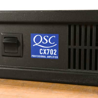 QSC CX702 2-Channel 700W Power Amplifier CG0103B image 5