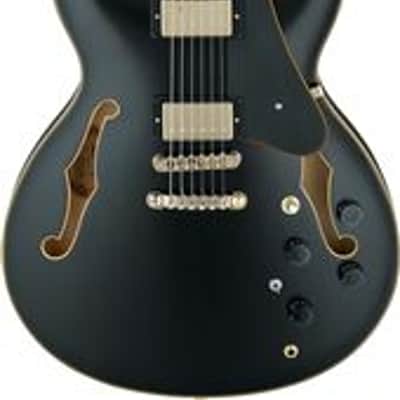 Ibanez John Scofield JSM20 Semihollow Guitar with Case Black Low Gloss image 1