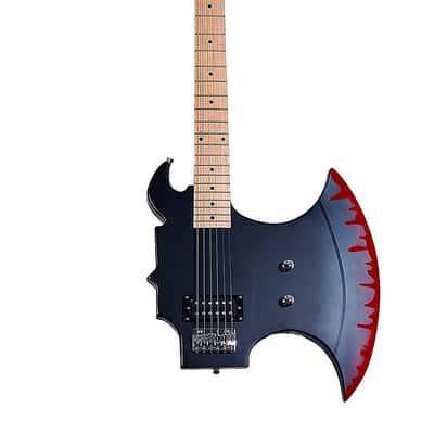 Glen Burton GE2011 Basswood Body Maple Neck AXE Style 6-String Electric Guitar w/Bag, Strap & Picks image 1