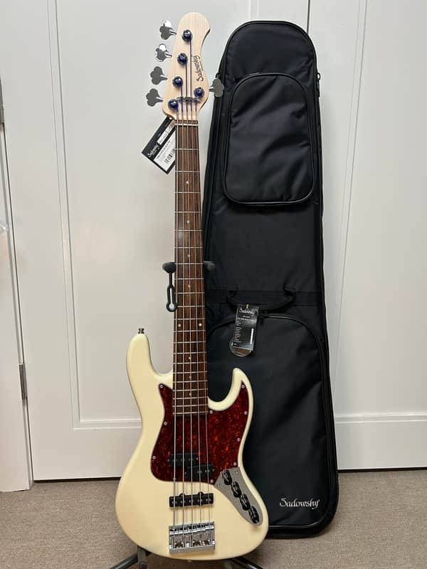 Sadowsky MetroLine 21-Fret Vintage P/J 5 String Bass Red Alder Body - Olympic White image 1
