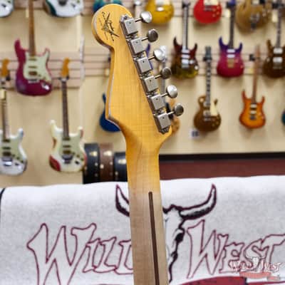 Fender Custom Shop Limited Edition 1958 Stratocaster AA Flame Maple Neck Heavy Relic Super Faded Aged Taos Turquoise 7.75 lbs image 12