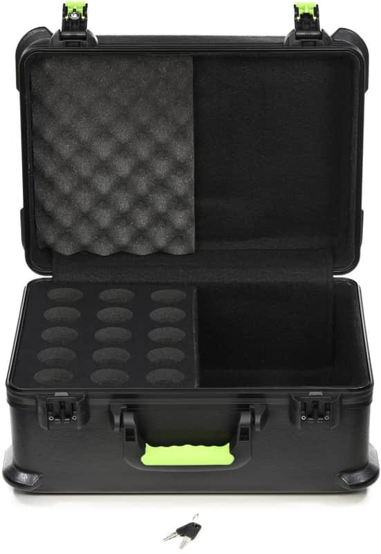 Shure SH-MICCASE15 Molded Case with Drops for 15 Microphones image 1