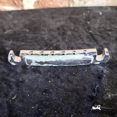 Gibson Tune-O-Matic Stoptail (2010s Silver Heavy Relic) image 2