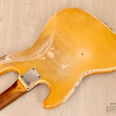 1964 Fender Jazz Bass Pre-CBS Vintage Bass Olympic White w/ Gold Hardware, Case image 14