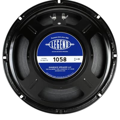 Eminence Legend 1058 10-inch 75-watt Replacement Guitar Amp Speaker - 8 ohm image 1
