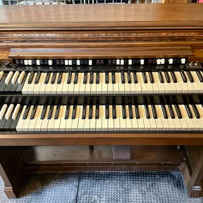 Hammond D Organ circa 1942 with Leslie 122 Speaker circa 1975- Mahogany image 7