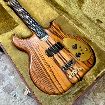 Alembic Distillate Bass 1981 - Zebra Wood original vintage USA image 2