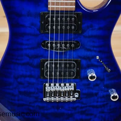 Ibanez GRX70QA-TBB Gio - Transparent Blue Burst image 4