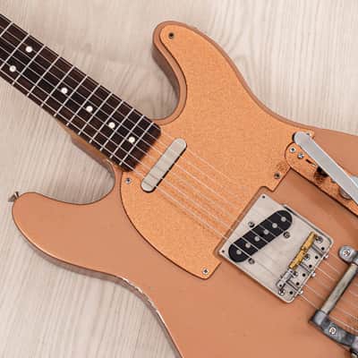 Snakehead T-Style Double Cutaway, MJT Body & Fender-Licensed Musicraft Neck, Copper Lacquer w/ Bigsby, Porter Pickups, Case image 7