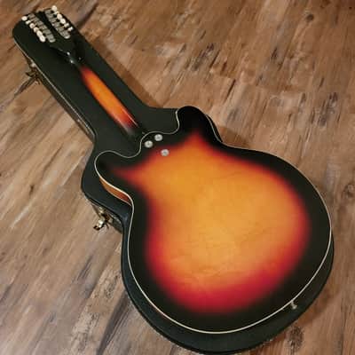 1966 Mosrite Celebrity III 12 String 3-12SB Electric Guitar Sunburst All Original W/HSC image 17