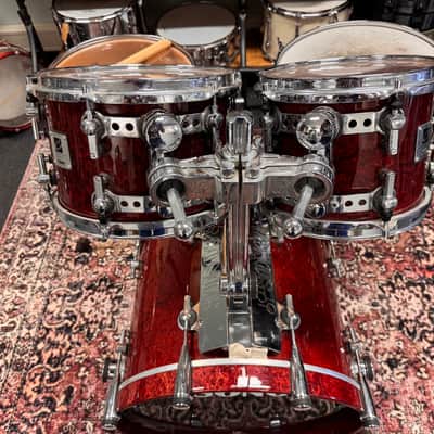 10"-12"-14"-20"-14" Designer Series Maple Light Drum Set - Cherry Birdseye Maple image 4