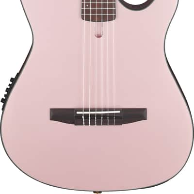 Ibanez FRH10NRGF - Rose Gold Metallic Flat - Thinline Nylon String Acoustic Electric Guitar image 1