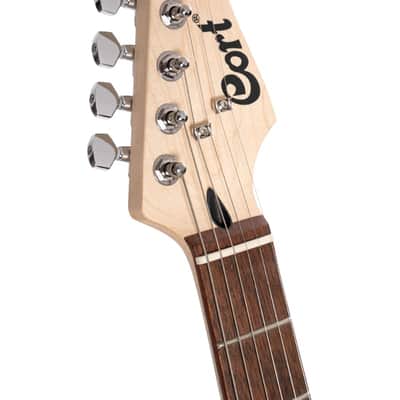 Cort G110OPBC G Series Double Cutaway Electric Guitar. Open Pore Black Cherry image 5
