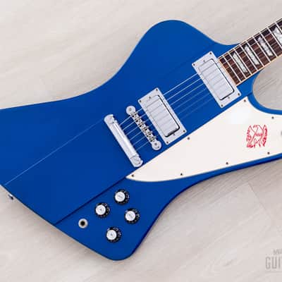 2001 Gibson Limited Edition Firebird V Reverse Body Sapphire Blue w/ Banjo Tuners, Case & Tags, Yamano image 1