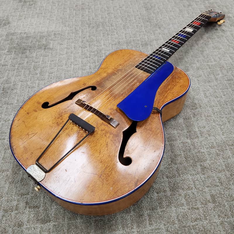 Vintage 1940 Harmony H984 Victory Archtop - Rare Wartime Ltd. Edition w/ Brand New Hard Shell Case image 1